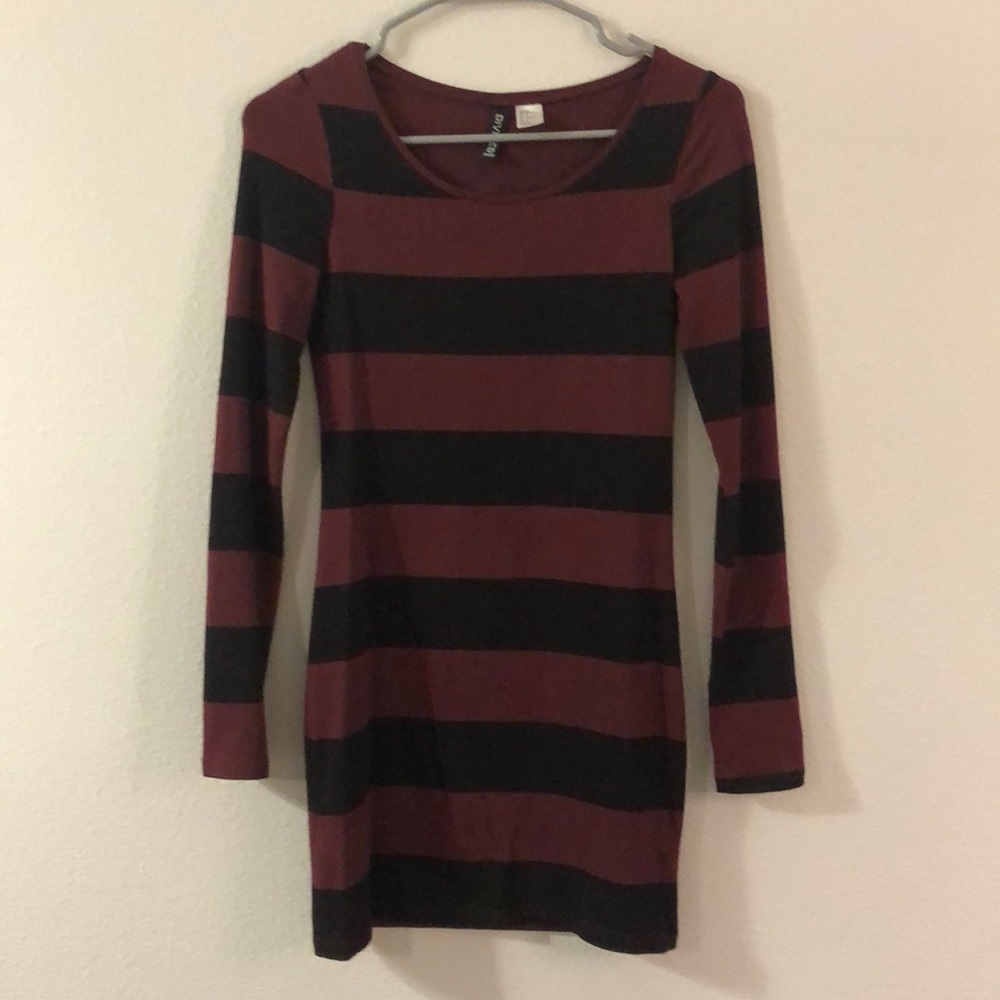 Divided by H&M striped bodycon dress